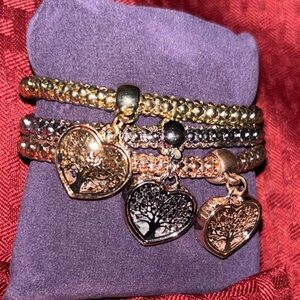 Aphrodite Tree of Life Bracelet Set - Silver, Gold, Rose Gold
